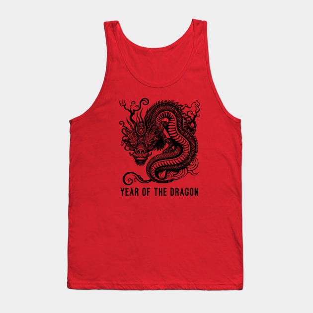 Year of the Dragon Chinese Zodiac DRAGON ART Tank Top by Scarebaby